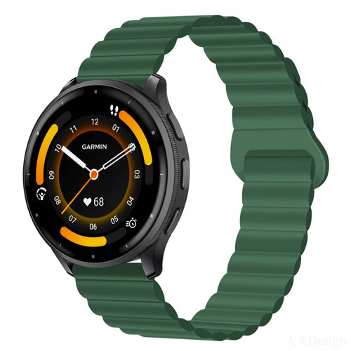 Classic Magnetic Loop Silicone Strap For Garmin Venu 3/Venu 2/Forerunner255/265