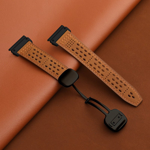 Breathable Leather QuickFit Strap For Garmin
