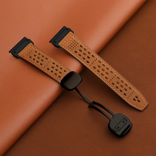 Breathable Leather Strap For Garmin