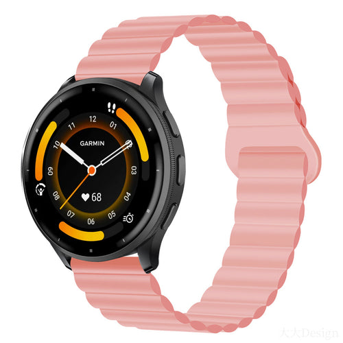 Classic Magnetic Loop Silicone Strap For Garmin Venu 3/Venu 2/Forerunner255/265