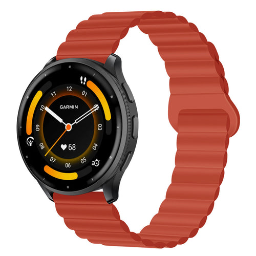 Classic Magnetic Loop Silicone Strap For Garmin Venu 3/Venu 2/Forerunner255/265