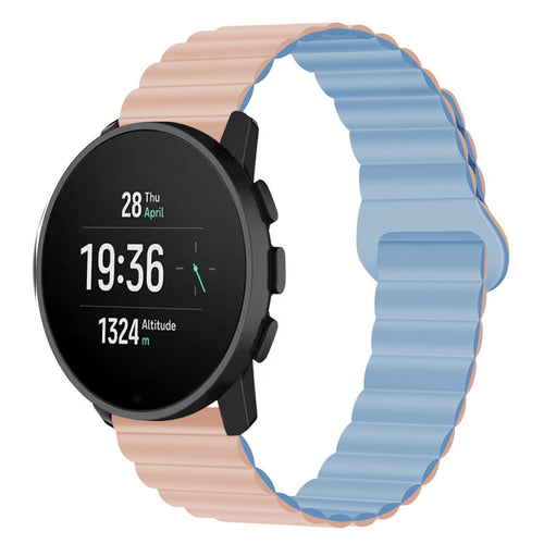 Classic Magnetic Loop Silicone Strap For Suunto -22mm