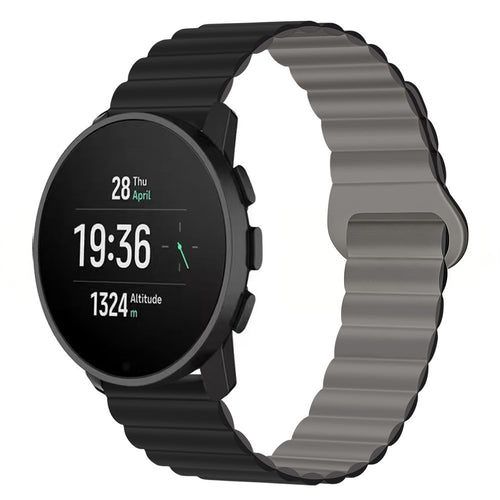 Classic Magnetic Loop Silicone Strap For Suunto -22mm