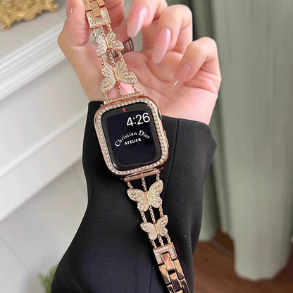Butterfly Diamond Link Bracelet for Apple Watch