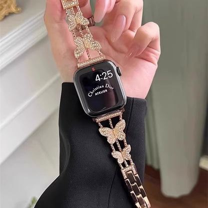 Butterfly Diamond Link Bracelet for Apple Watch