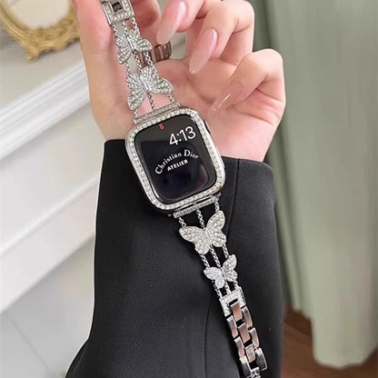Butterfly Diamond Link Bracelet for Apple Watch