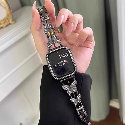 Butterfly Diamond Link Bracelet for Apple Watch