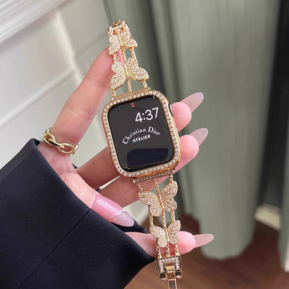 Butterfly Diamond Link Bracelet for Apple Watch