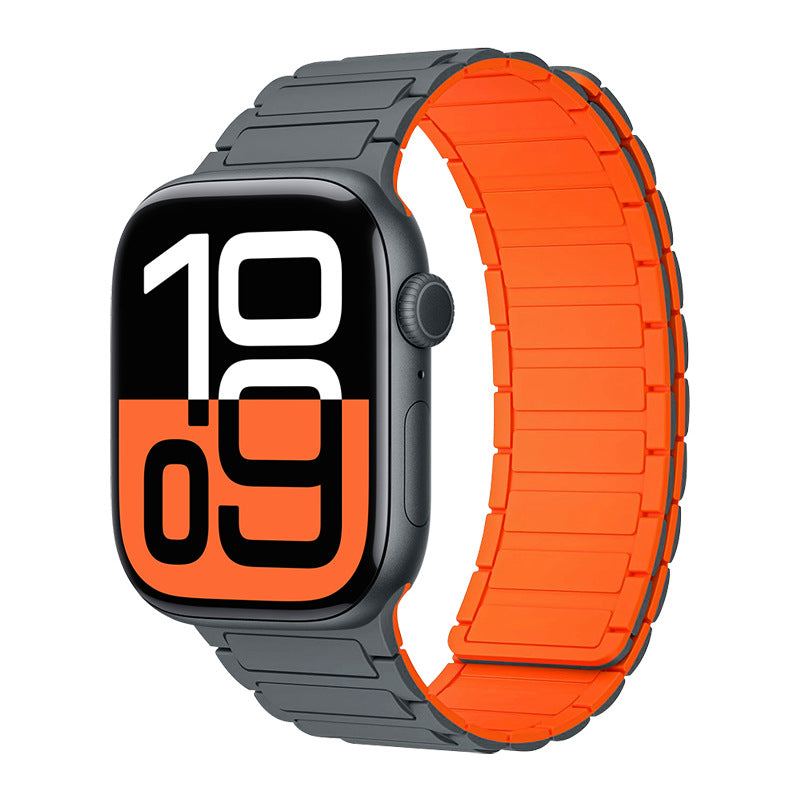 Silicone magnetic loop watch band For Apple Watch