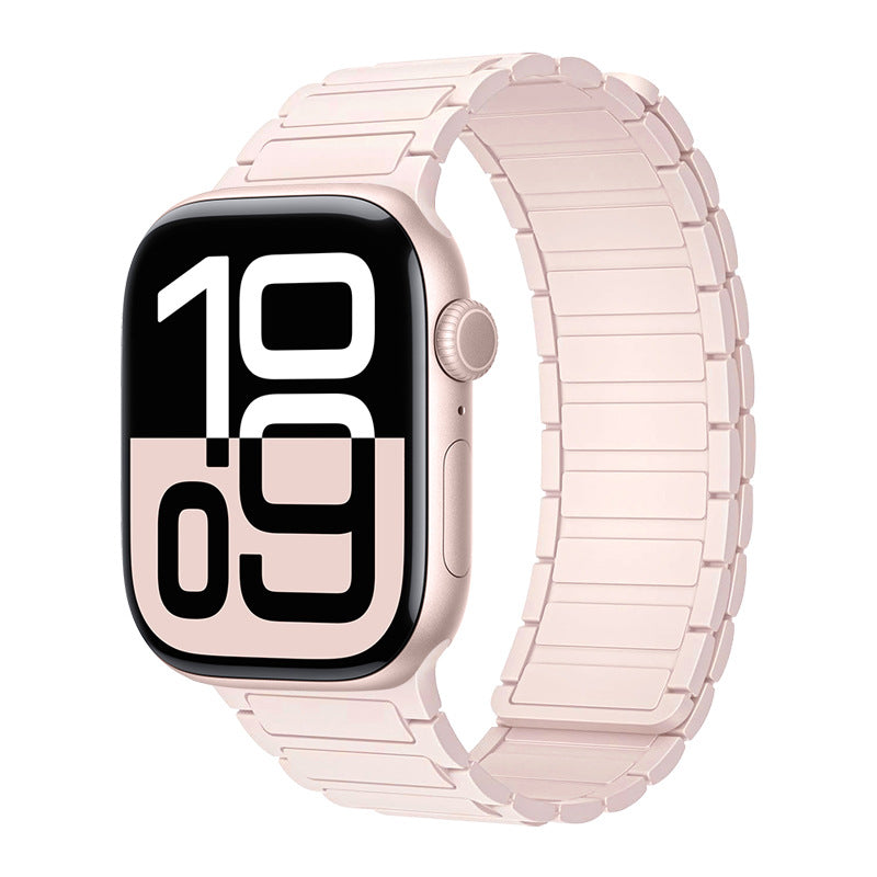 Silicone magnetic loop watch band For Apple Watch