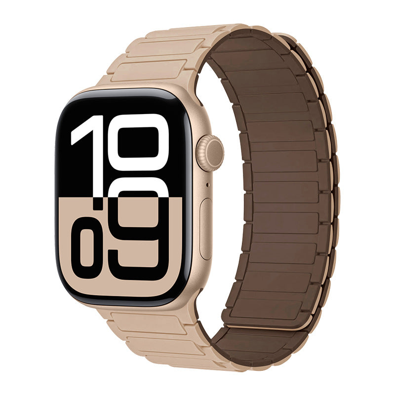 Silicone magnetic loop watch band For Apple Watch
