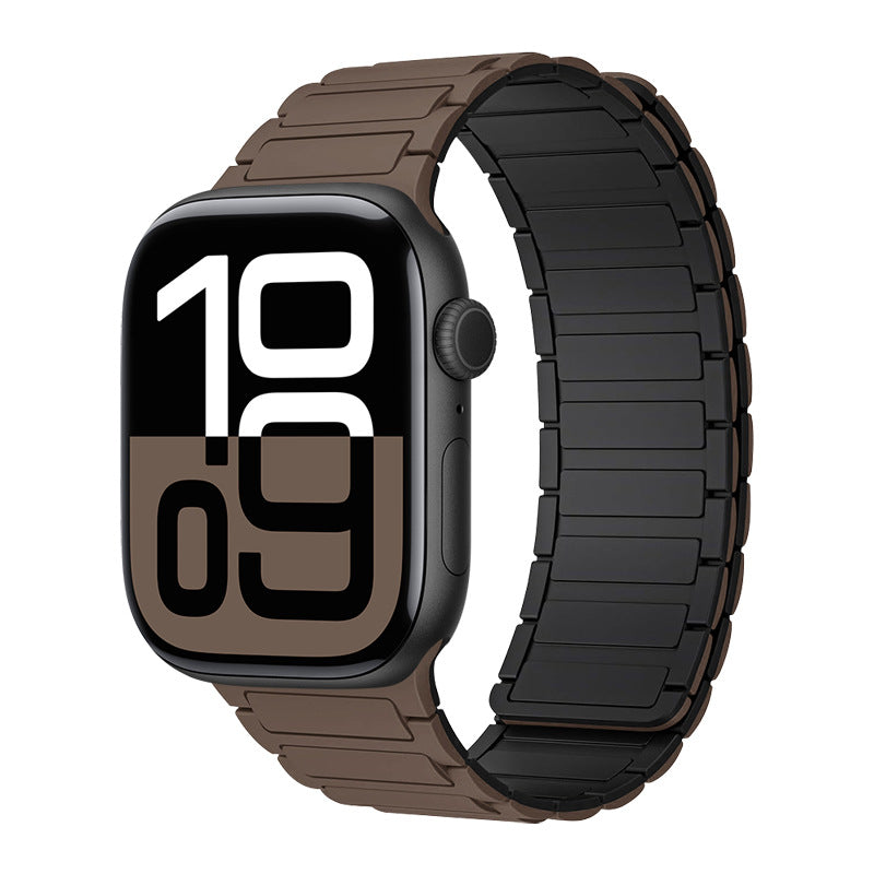 Silicone magnetic loop watch band For Apple Watch