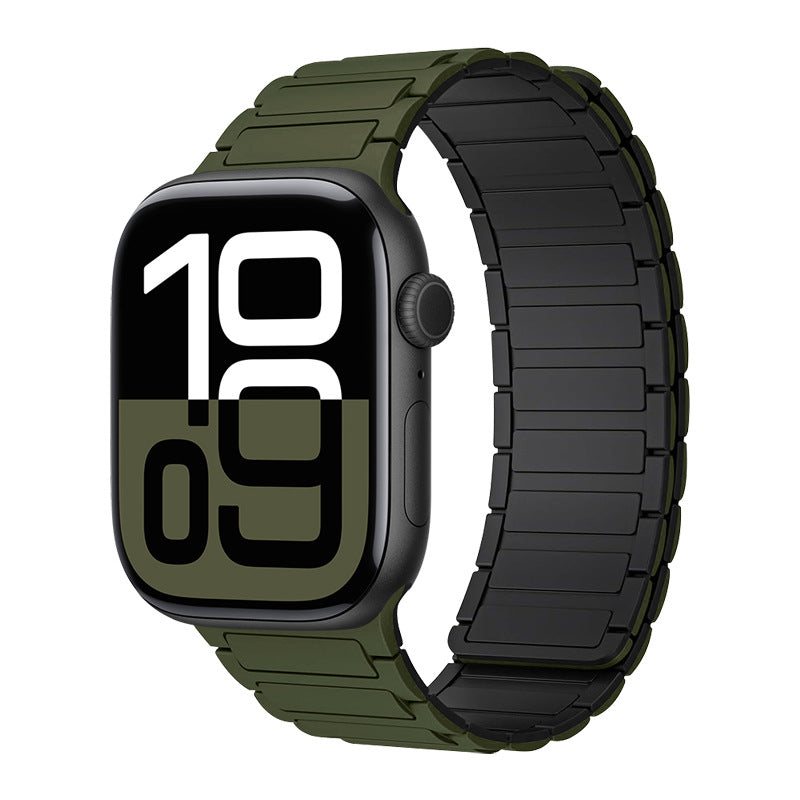 Silicone magnetic loop watch band For Apple Watch