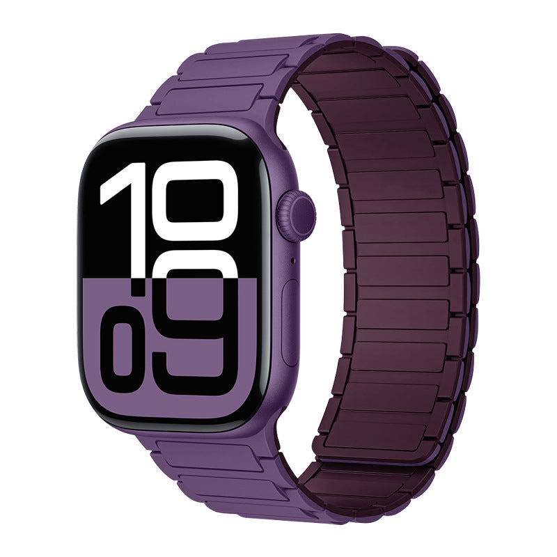 Silicone magnetic loop watch band For Apple Watch