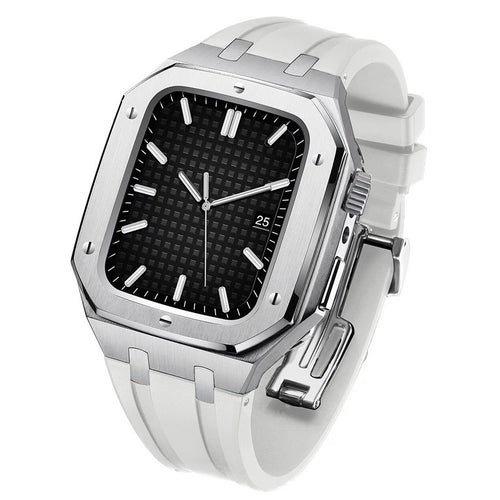 AP Stainless Steel Case + Fluororubber Strap Modification Kit For Apple Watch