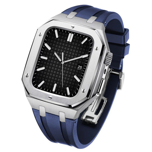 AP Stainless Steel Case + Fluororubber Strap Modification Kit For Apple Watch