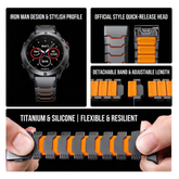 Armor Knight Titanium & Silicone Band for Garmin | QuickFit 22/26mm