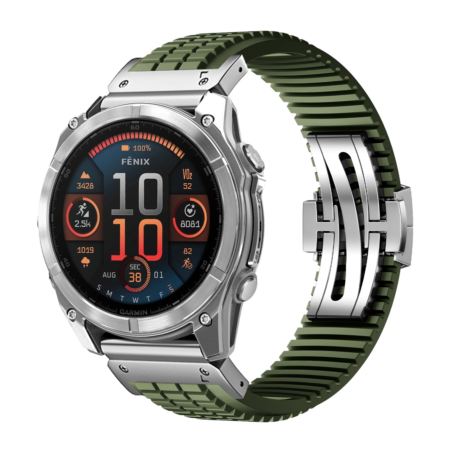 Cross-Country Fluororubber Strap Upgraded Version For Garmin