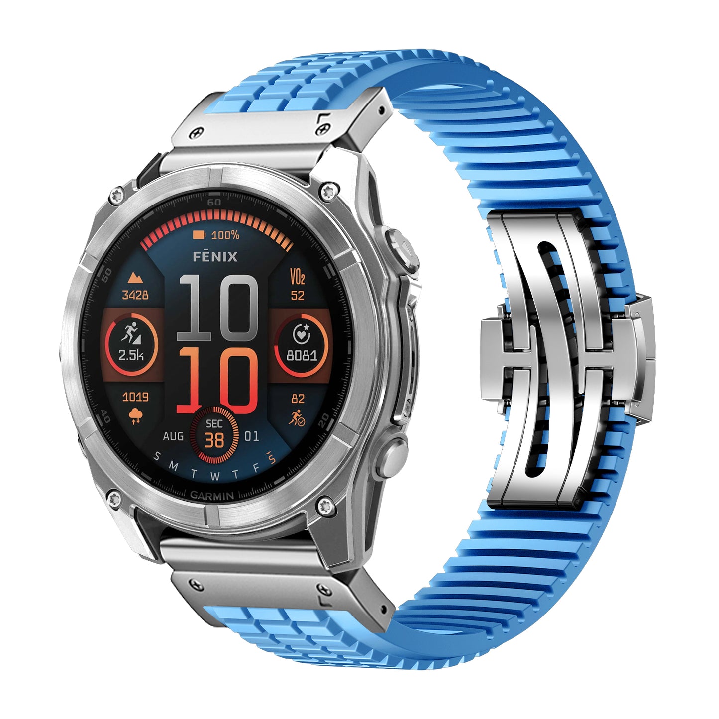 Cross-Country Fluororubber Strap Upgraded Version For Garmin