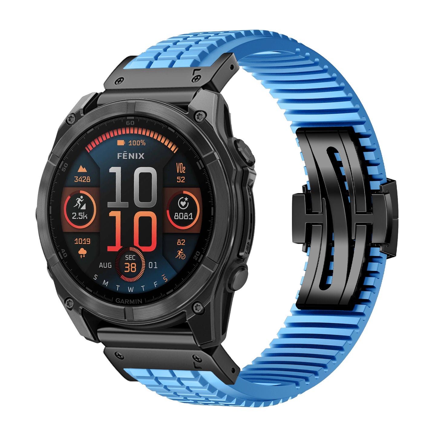 Cross-Country Fluororubber Strap Upgraded Version For Garmin