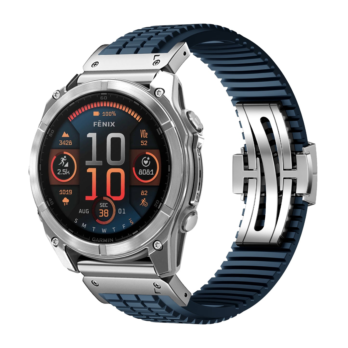 Cross-Country Fluororubber Strap Upgraded Version For Garmin