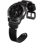 Vintage Leather QuickFit Strap For Garmin
