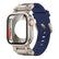 Explorer Tactical Fluoro Rubber Strape+Metal Ultra Case For Apple Watch 9 8 7 6 5 4 SE